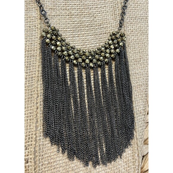 Fun Fashion Jewelry Necklace Gold Tone Cleopatra Style Egyptian Queen Revival - Picture 3 of 7